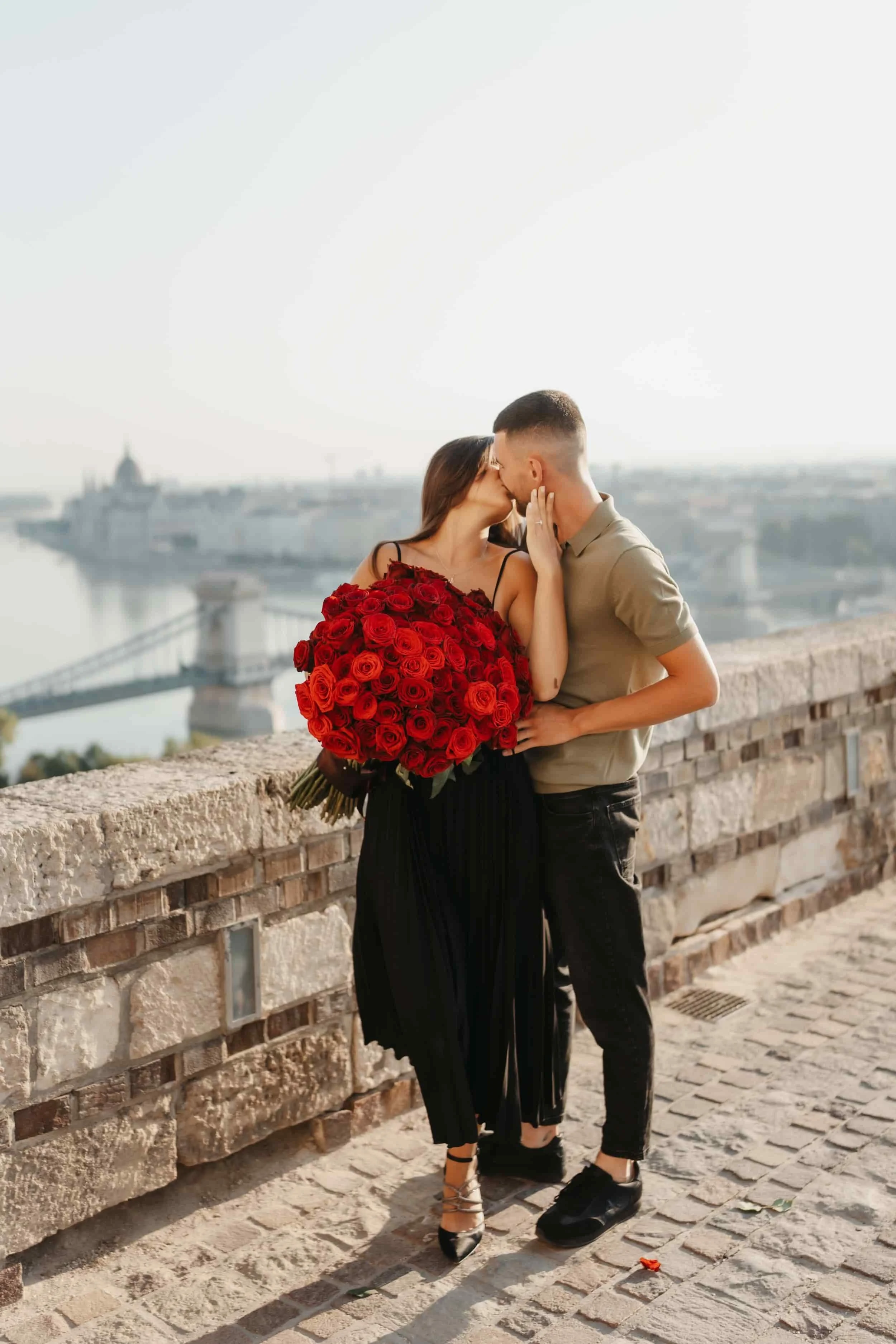 Budapest castle hill engagement proposal photography