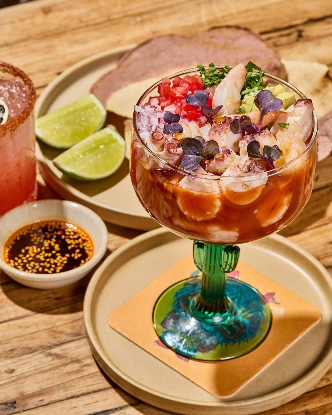 Discover our new dish &mdash; Coctel de Camar&oacute;n y Pulpo 🦐 

A staple of Mexico&rsquo;s coastal marisquer&iacute;as, coctel de camar&oacute;n is traditionally served cold with fresh seafood, citrus, and spice &mdash; best enjoyed beachside wit