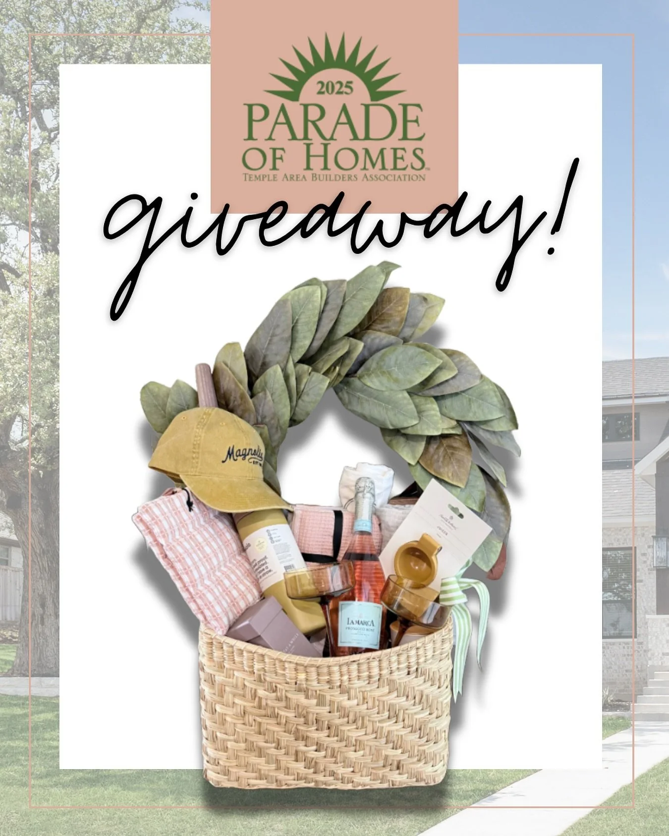 We have 2 chances of winning this basket full of goodies! Just come to one of our 2 Parade Homes this weekend or next to put your name in. 
ADMISSIONS IS FREE!
MAY 9-11 & 16-18
📍3030 Pecan Meadow Drive, Belton
📍1702 Kellan Drive, Salado
See yo