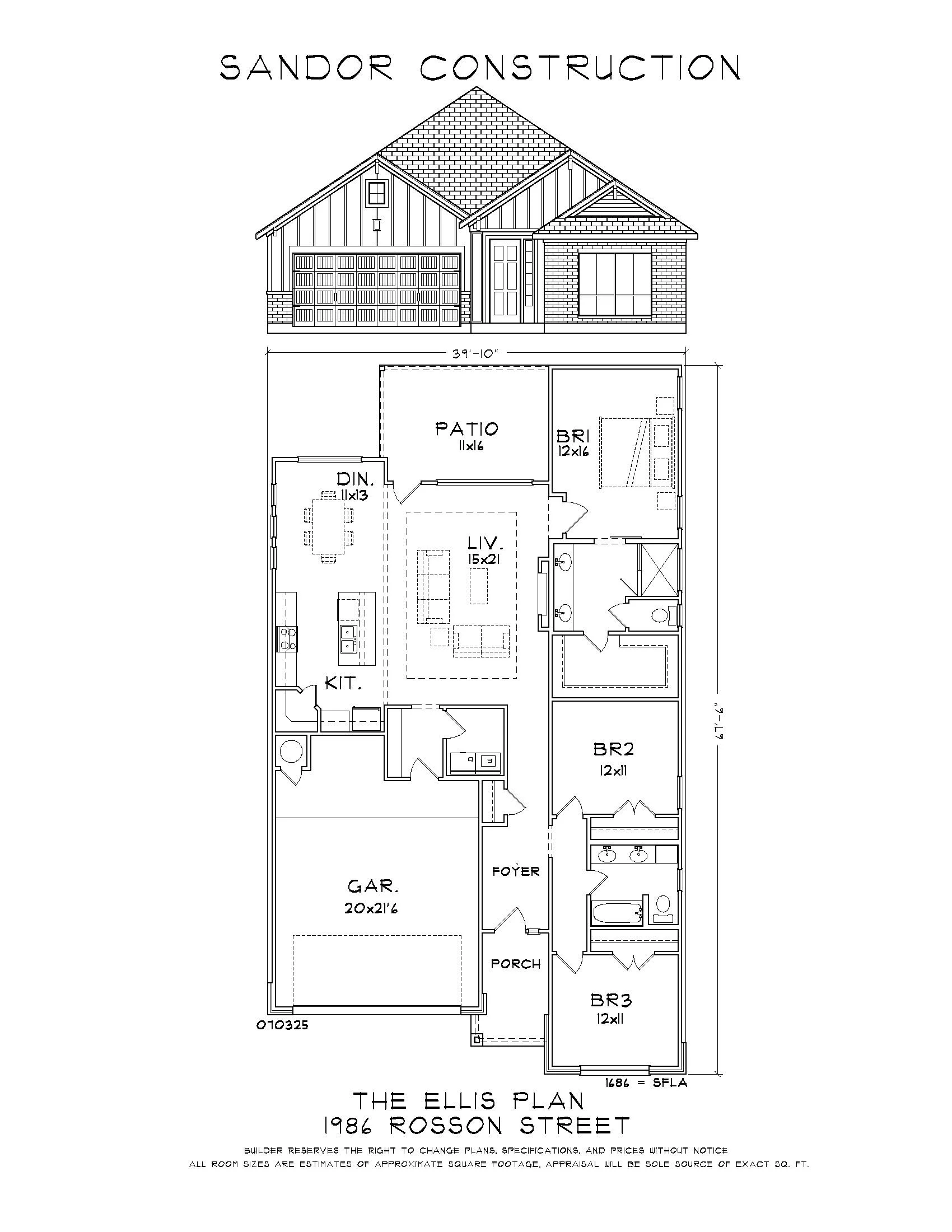 1986 Rosson Street | 1,686sf | 3/2 