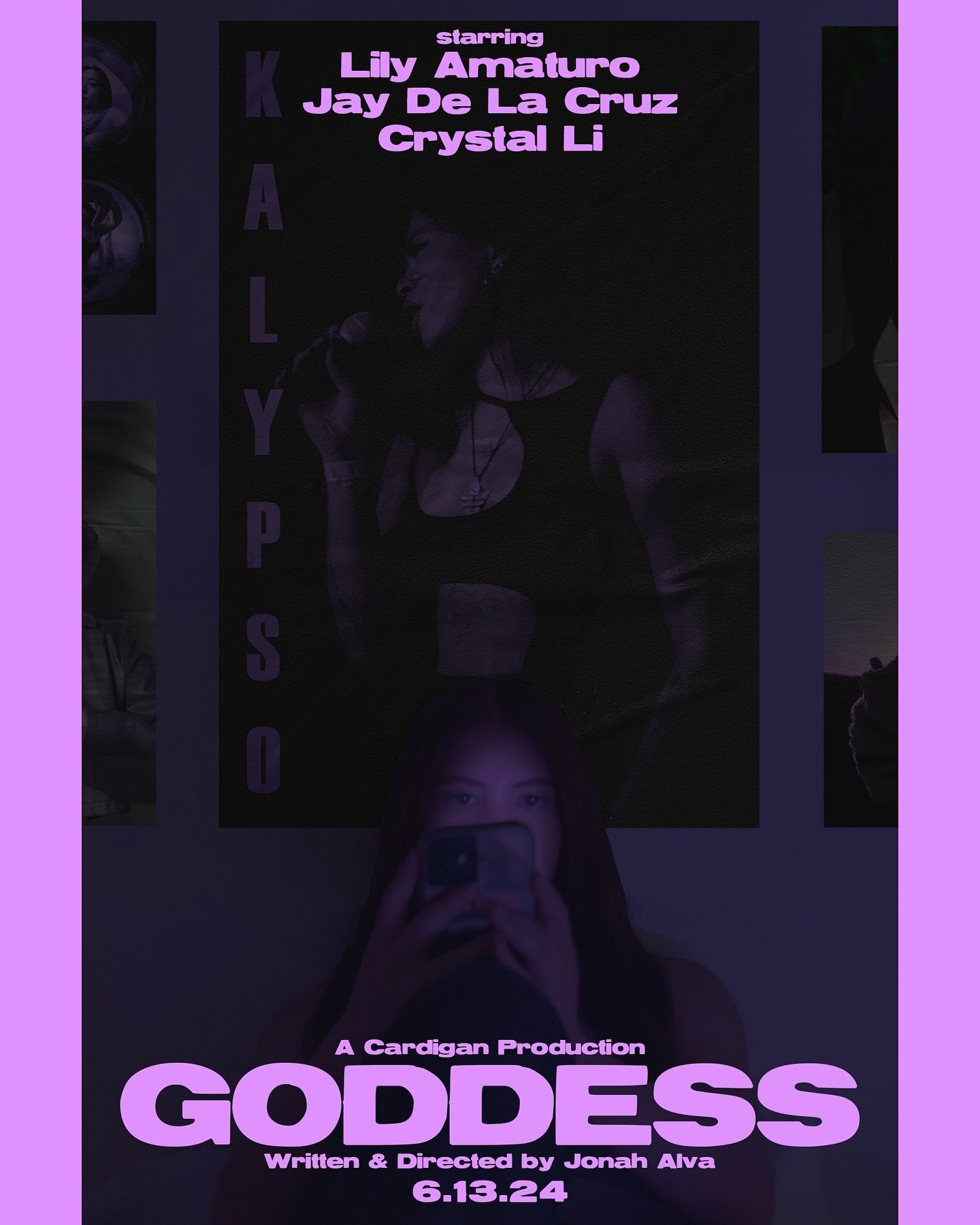 &ldquo;Goddess&rdquo; - A girl&rsquo;s fandom for music artist, Kalypso, grows into an obsession as she creates an Instagram page dedicated to the artist.

We had so much fun making this film and I cannot be more proud of how it came out and thankful