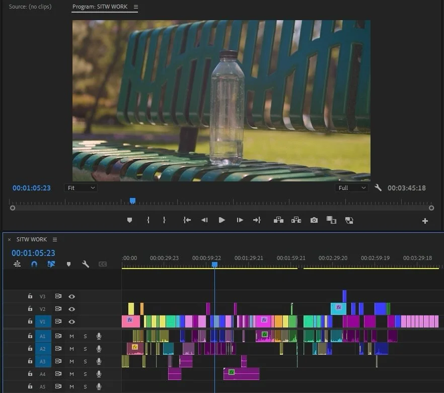 A look at the editing workspace for our latest short film, &ldquo;Something&rsquo;s in the Water&rdquo;! Can&rsquo;t share too much since we&rsquo;re awaiting festival notifications over the next few months but I&rsquo;m very proud of this film and c