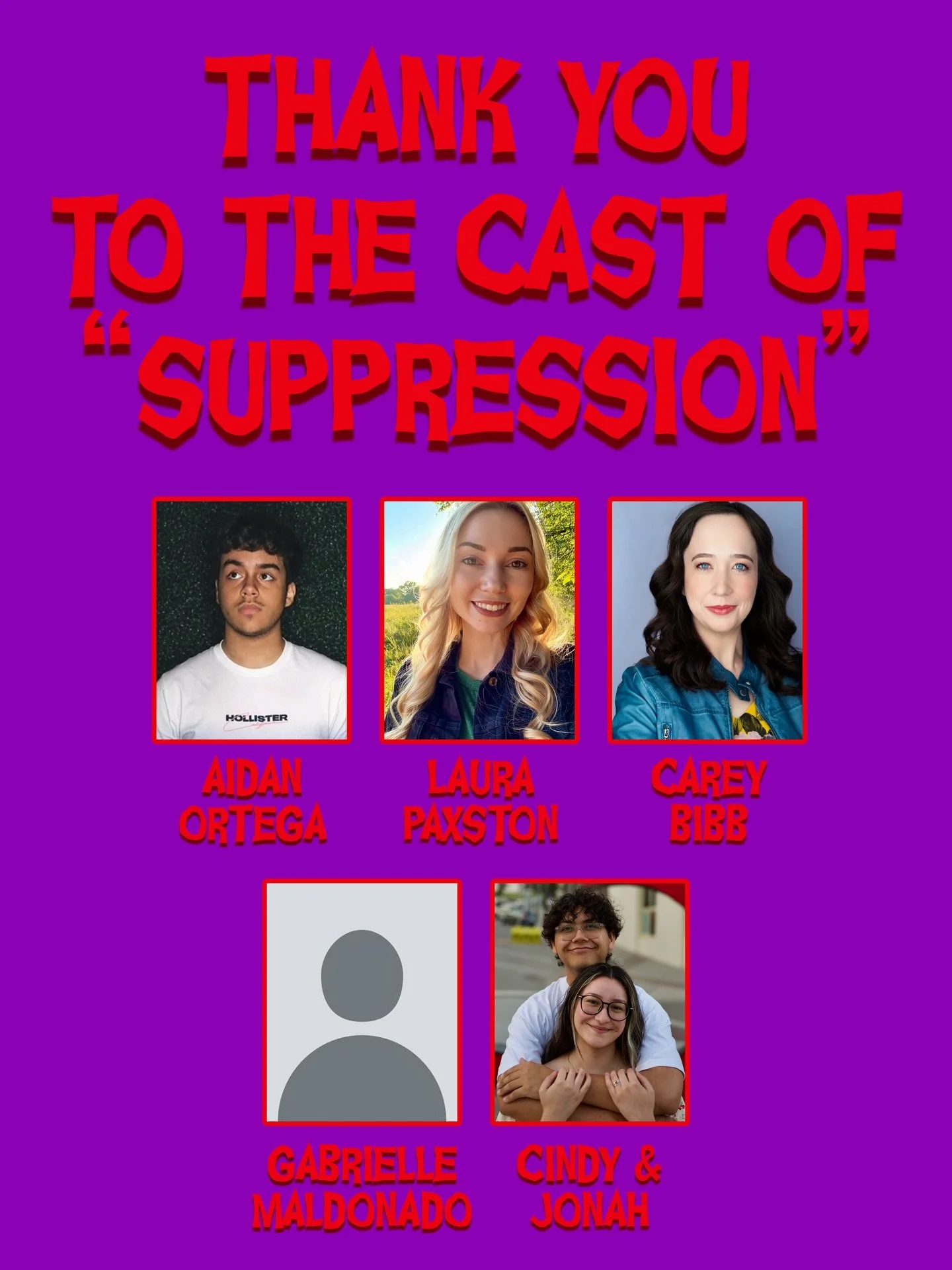 &ldquo;Suppression&rdquo; was a very last minute episode due to doubts with the concept I originally had. So I ended up writing what came to be suppression, a few weeks before it was uploaded and the cast was amazing about working around the timing w