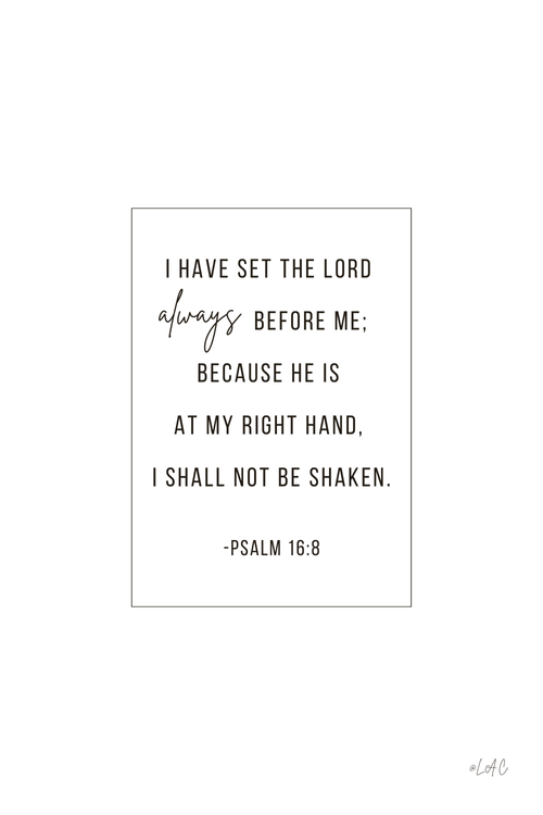 Eyes on the Lord Devotion on Psalm 16:8 Bible verse — Lidia Adina Coroian