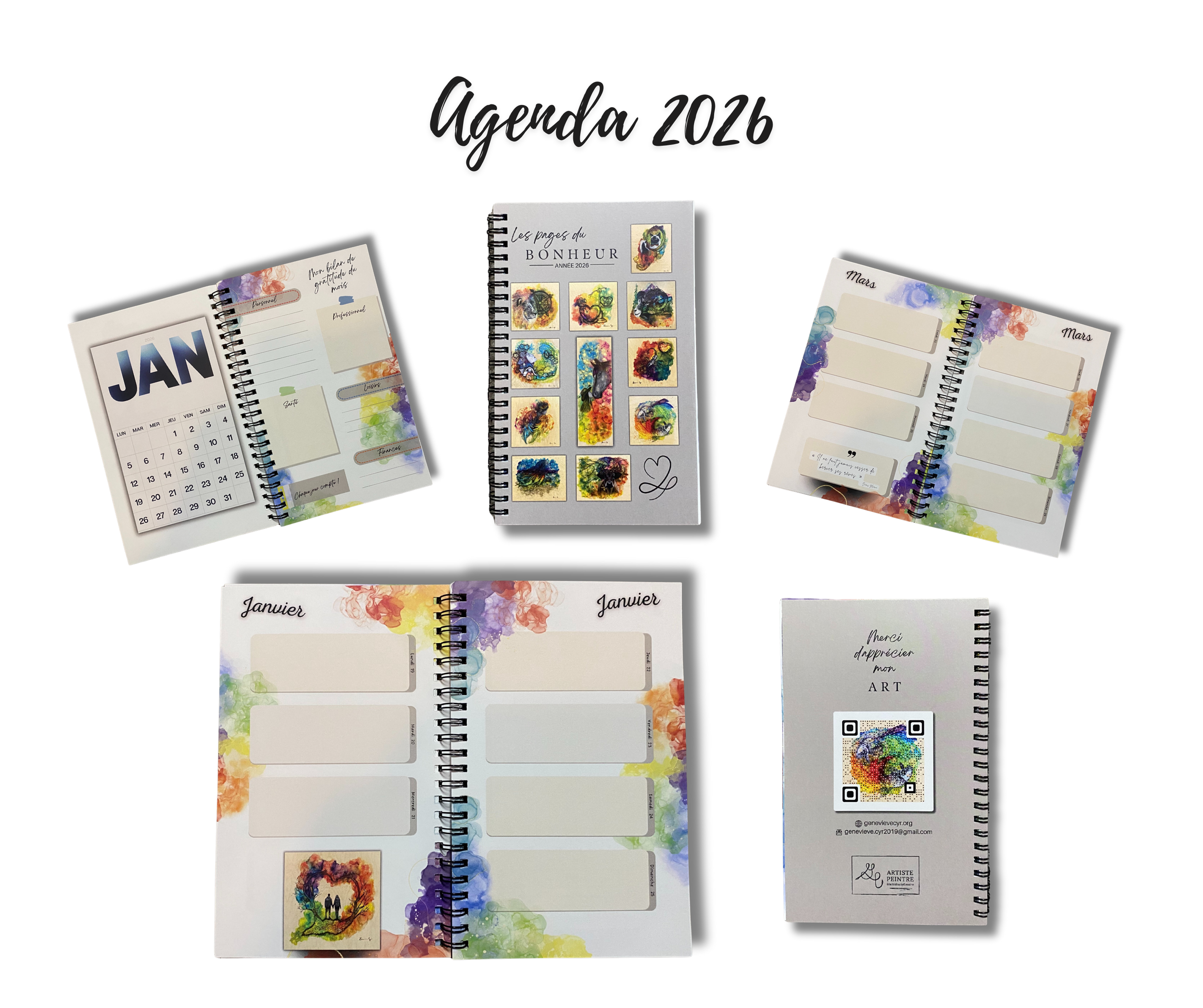 Agenda 2026 - Journal de gratitude 2026