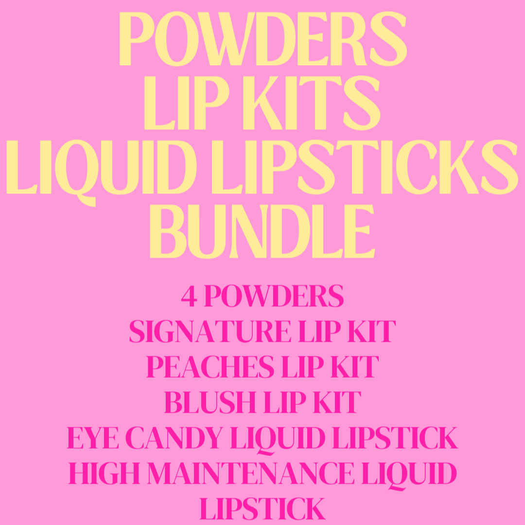 POWDERS - LIP KITS - LIQUID LIPSTICKS BUNDLE