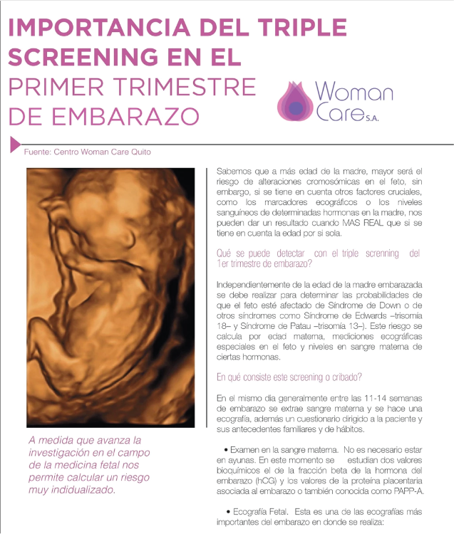 Triple Screening Test Prenatal No Invasivo Falsos Negativos Nipt