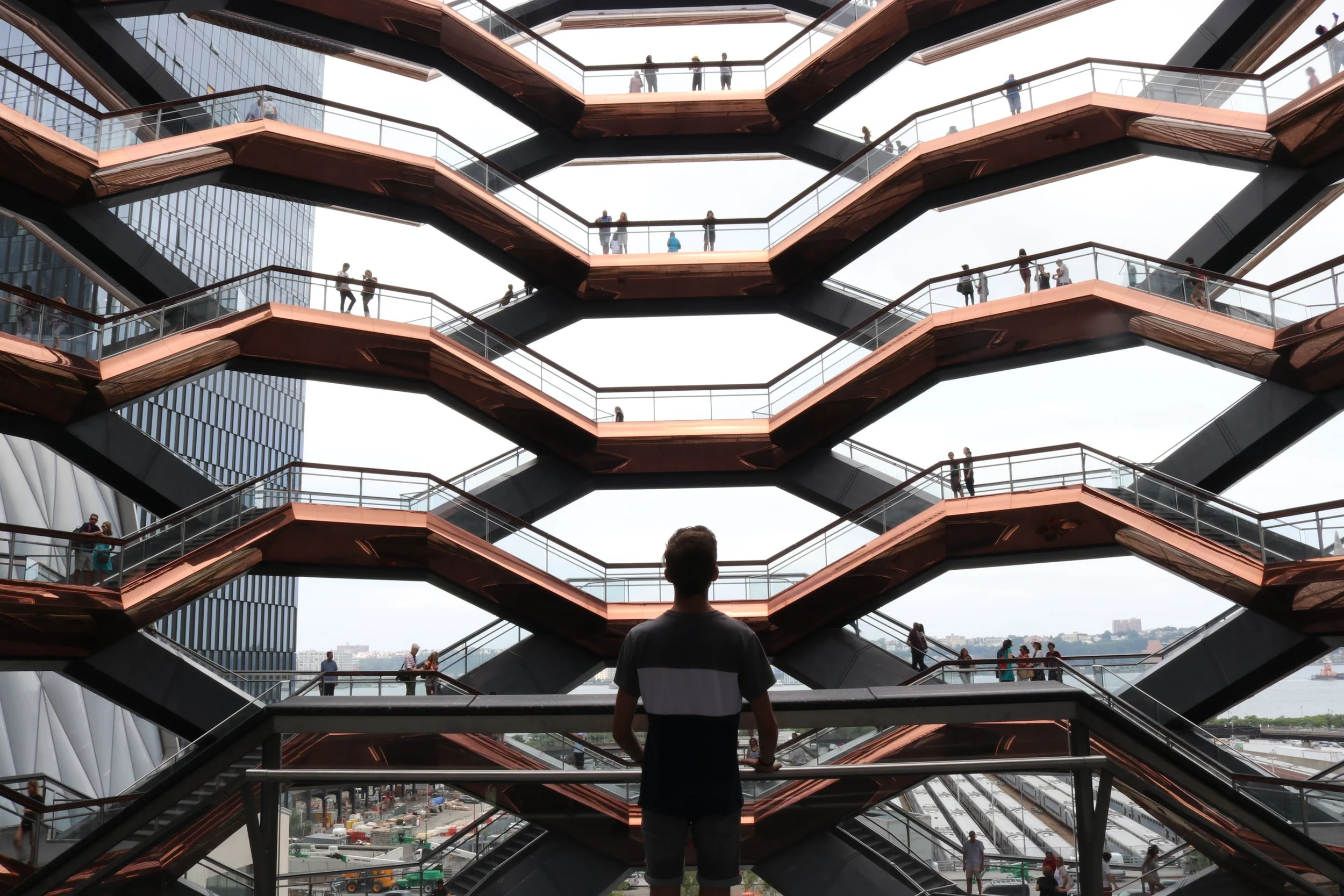 The Vessel geometric design New York