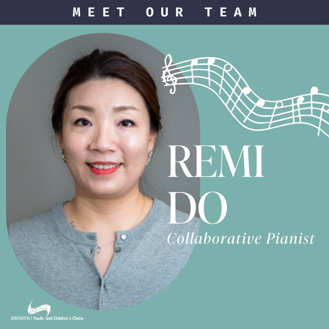 Introducing - Remi Do! 👋 Remi is one of our Collaborative Pianists and works with our Luminaria and Harmonia choirs 🎹

Remi moved to Canada in 2000 from her home in South Korea. 🎓She has studied with Jacques Despres and Patricia Tao at the Univers