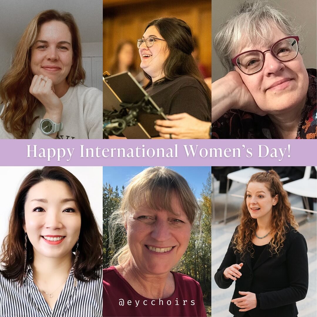 Today we celebrate the wonderful women of EYCC! 🌸💘 &hellip;and all of the amazing women in our choir family, and beyond! 

Happy International Women&rsquo;s Day! 

#IWD2024