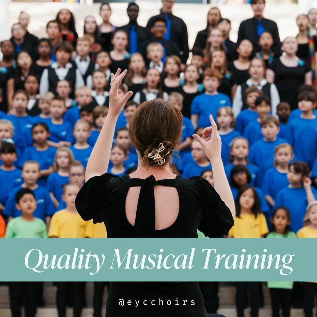 At EYCC, we teach foundational music literacy skills &amp; prioritize healthy vocal technique to help our choristers become confident, lifelong musicians 🎶🤗

Is your child looking for a place to sing? 

💛Head to our website to learn more! (Link in