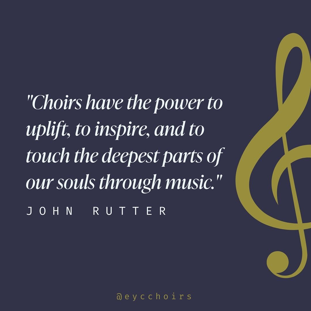 Beautiful words from John Rutter 🙌 Happy Friday, everyone! 

#yegchoirs #yegmusic #yegarts #edmontonfamily #youthchoir #childrenschoir #fridayinspiration #johnrutter