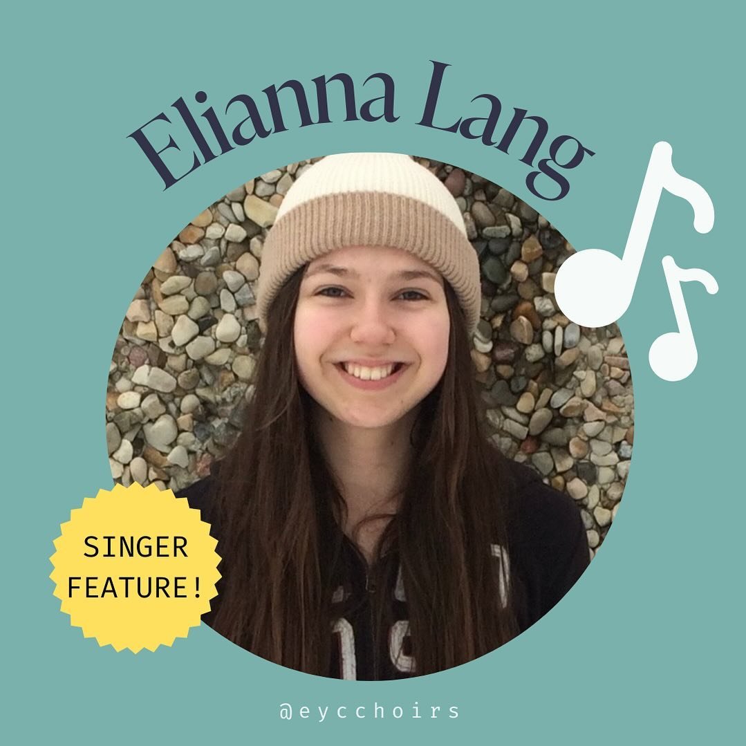 ✨SINGER FEATURE✨This is Elianna!

&ldquo;I have been in choir since I was in grade three. I enjoy being in the outdoors, making music, and hot drinks. I have had many amazing conductors over the years that have helped me grow as a musician.

My most 