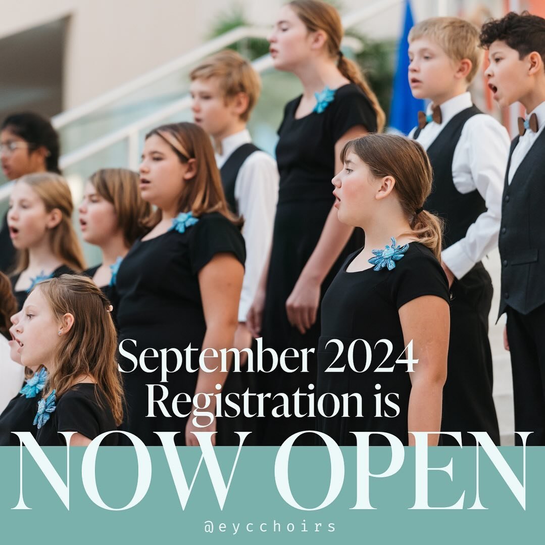 🎉🎶Registration is NOW OPEN for September 2024! 🎶🎉

Does your child want to sing? Are you looking for a new activity for the school year? 

Come join our choir family 🤗

We have a choir for every age &amp; stage! Head to our website at the link i