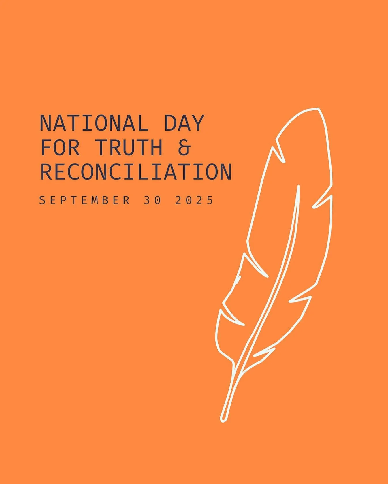 Acknowledging and honouring the National Day for Truth &amp; Reconciliation today. We&rsquo;ll see you tonight in your Orange T-shirts 🧡

#NDTR #OrangeShirtDay