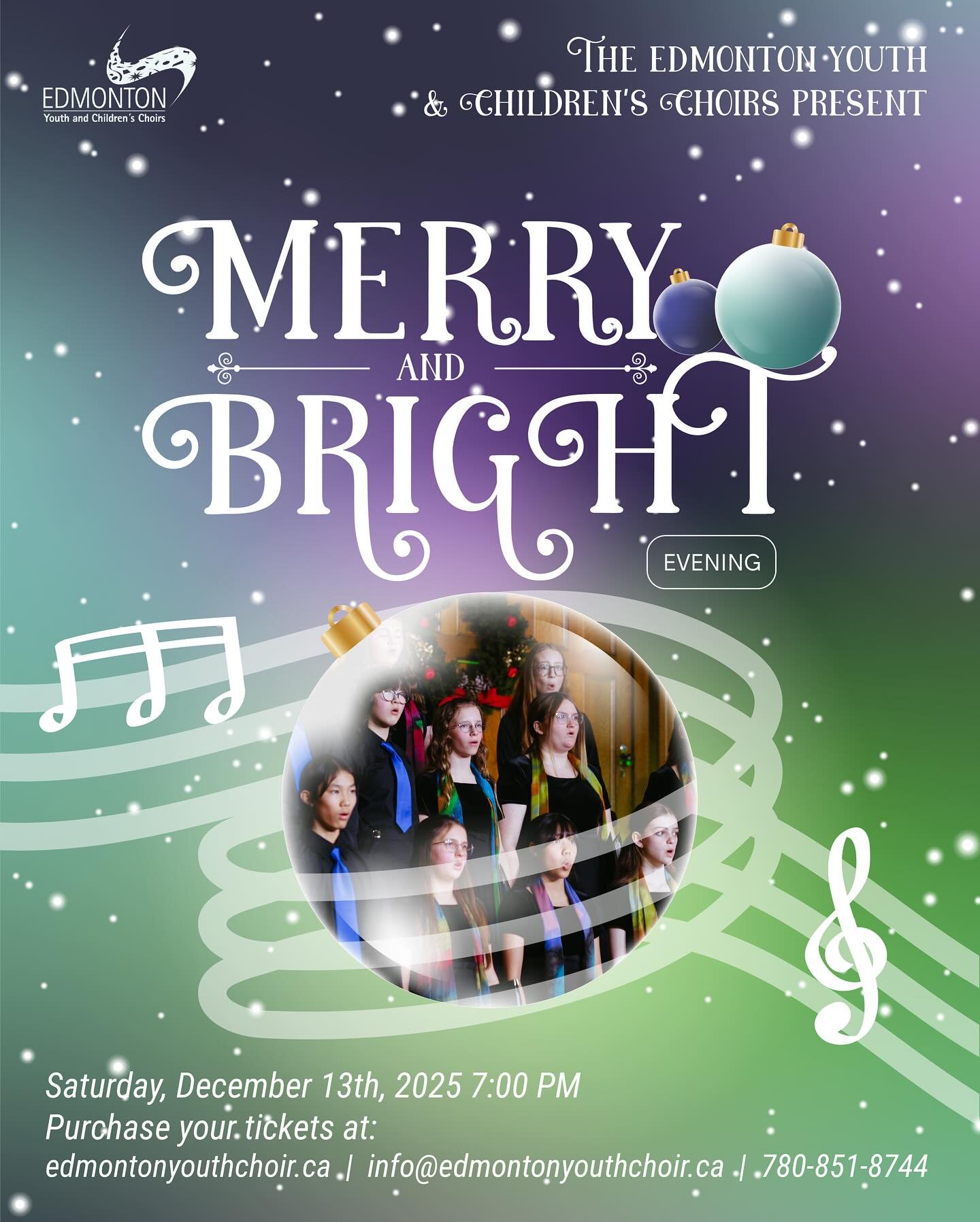 You&rsquo;re invited to MERRY &amp; BRIGHT! 🎄🌙This evening concert will feature our Youth Choir &amp; Resound!

Come along and get into the holiday spirit with beautiful carols and merry music! We look forward to kicking off the holiday season with