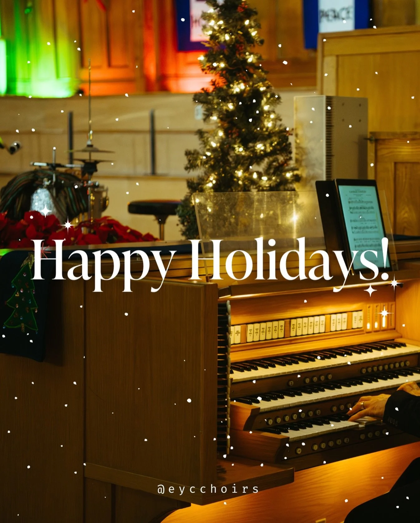 Happy Holidays from all of us at EYCC! 🎄🎶 Wishing you all a joyful and relaxing break - we can&rsquo;t wait to see you all in the new year! 

#yegmusic #yegarts #happyholidays