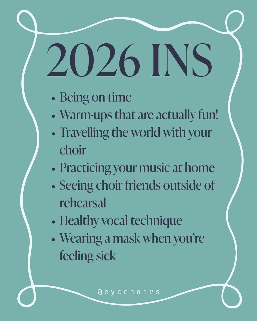 ⚡️That 2026 choir energy ⚡️