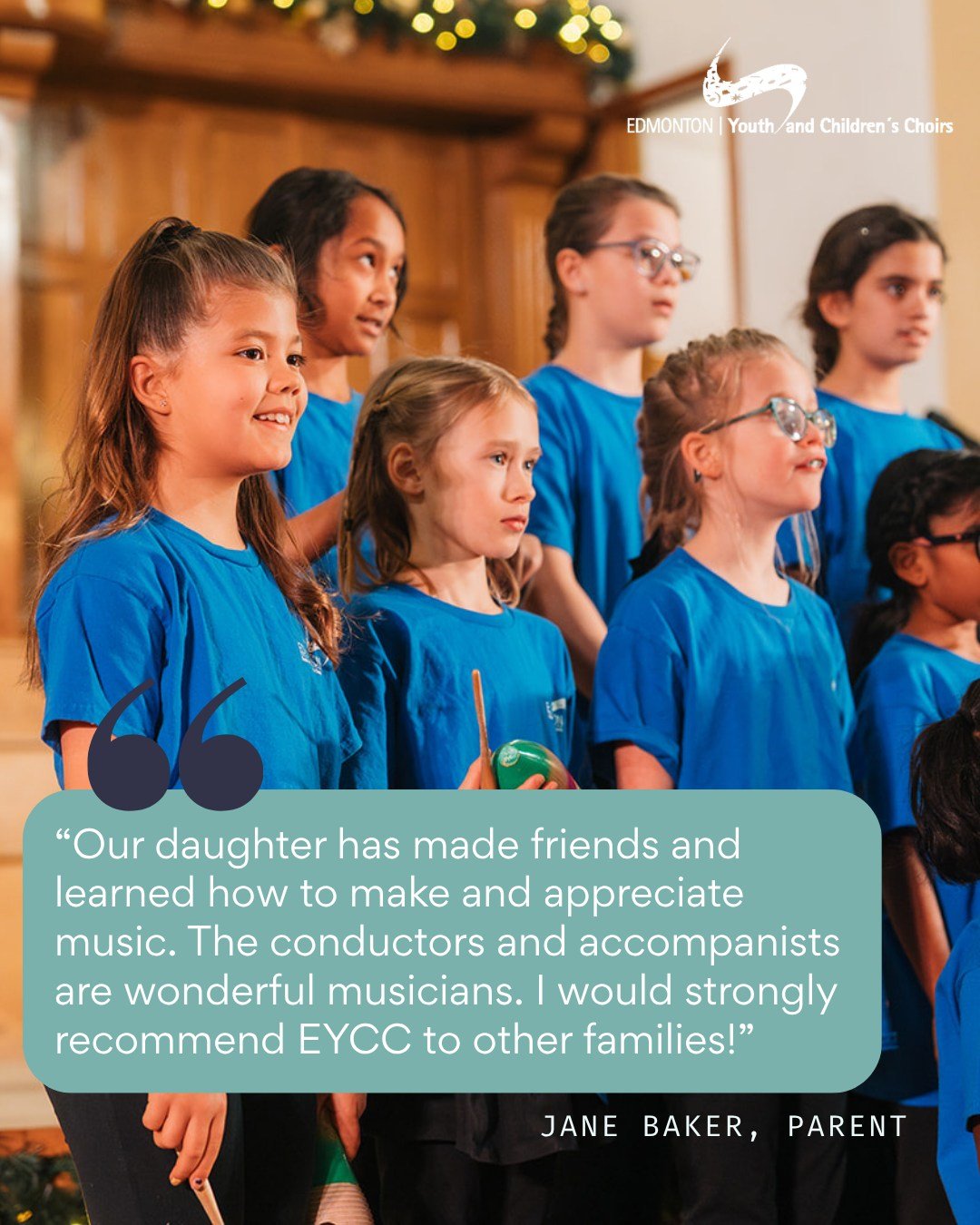 Don&rsquo;t just take it from us &mdash; take it from our choir parents! ☺️💛

Join our choir family this September! Registration is open &mdash; head to the linkbelow or send us a message to learn more. 🎶

https://edmontonyouthchoir.ca/choir-for-ki