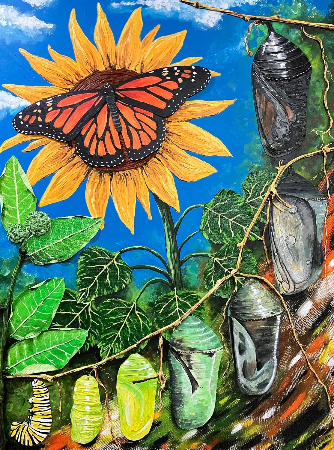 Promise, mixed media on canvas, 36” x 48”. Cover Art Contest Fall 2024 Winner