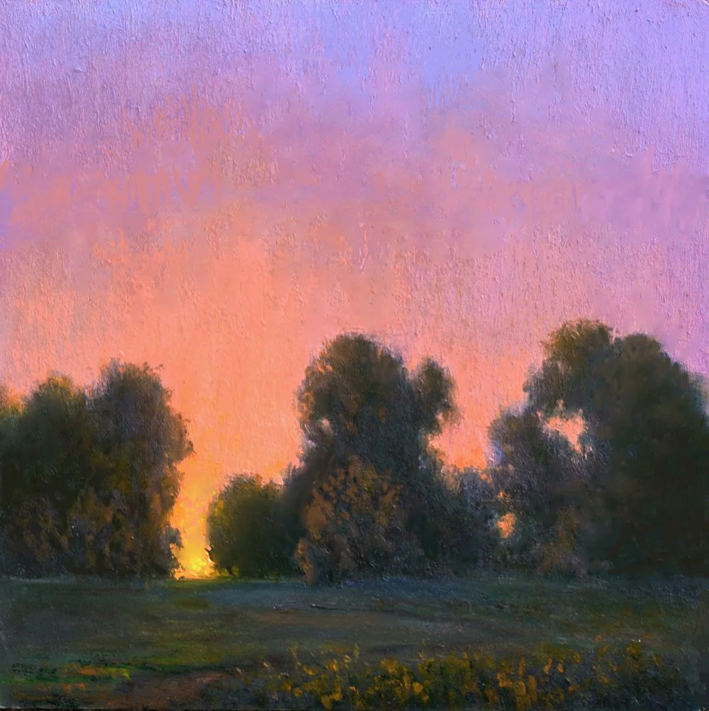 At Peace, oil , 6" x 6"