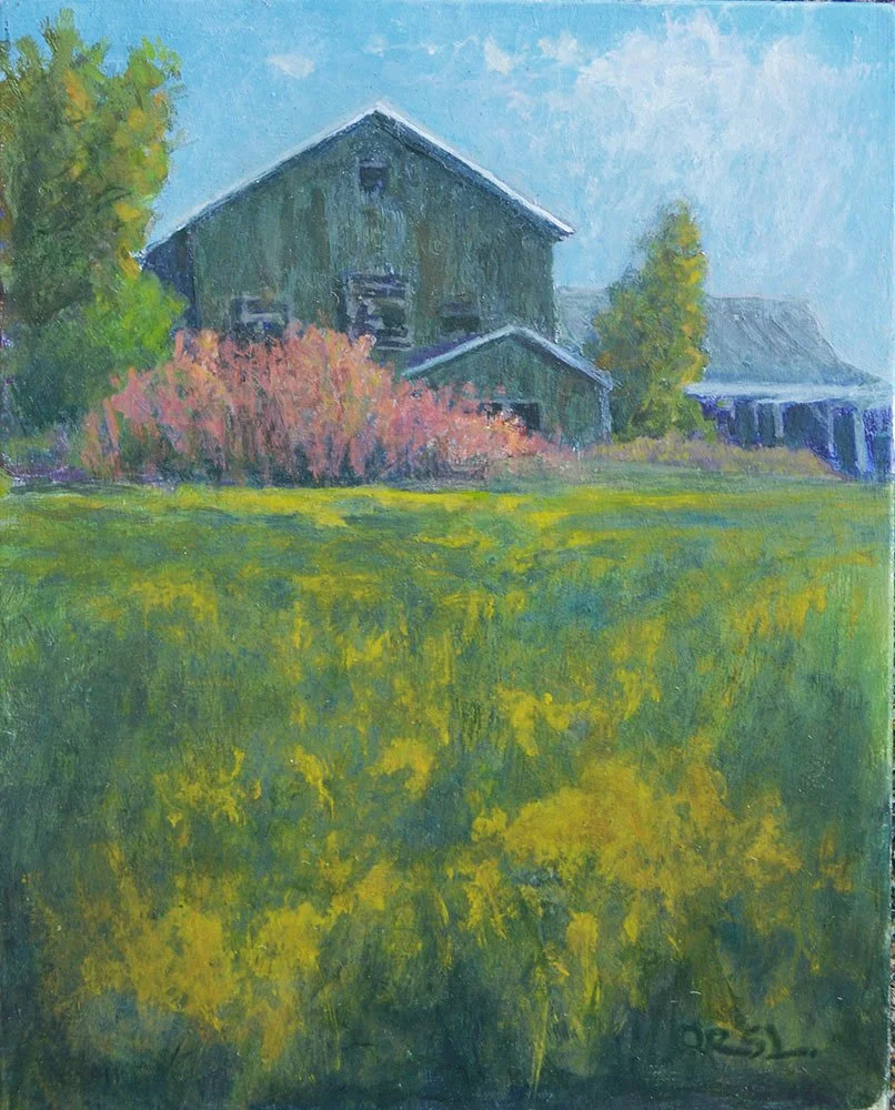 Still Standing, acrylic , 10" x 8" 