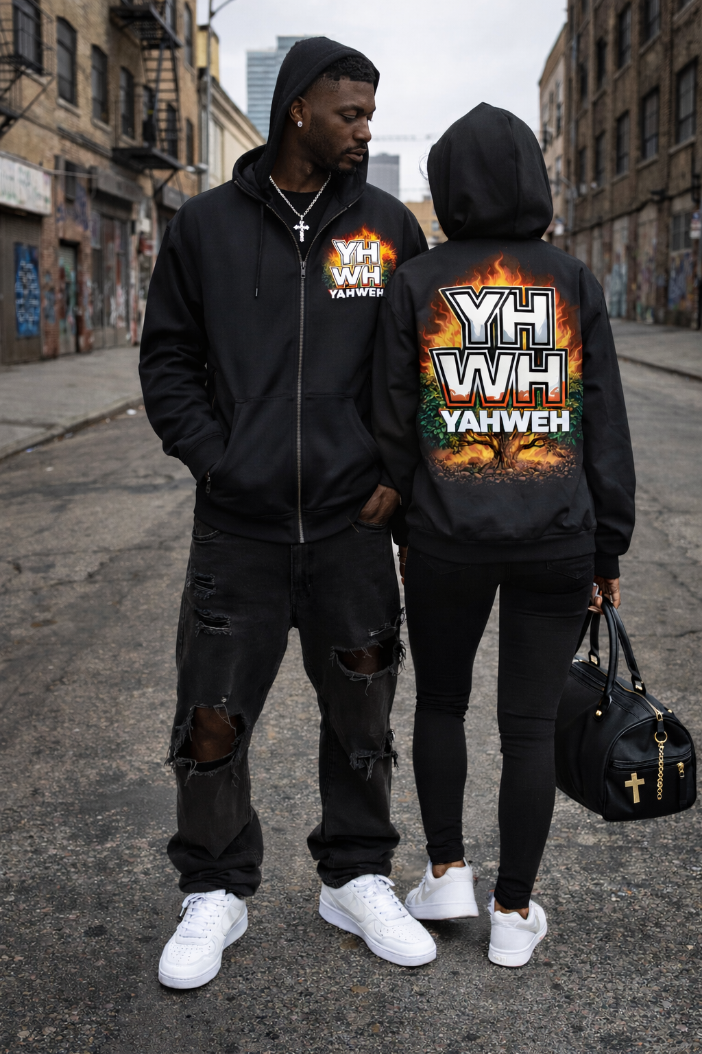 YHWH - Burning Bush Zip-Up Jacket