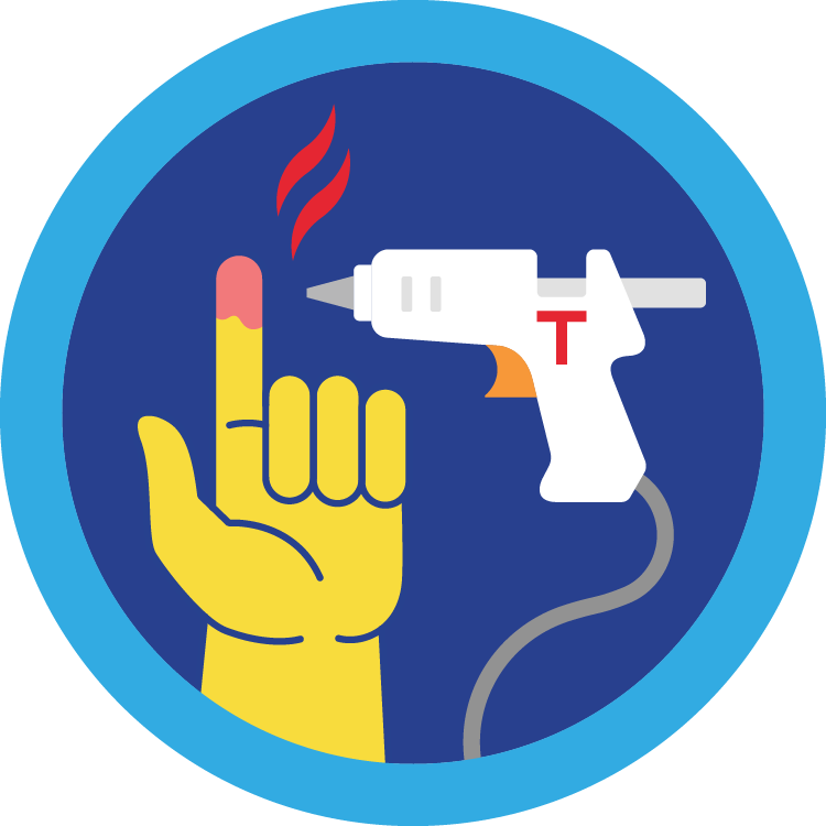 Accidental Hot Glue Burn