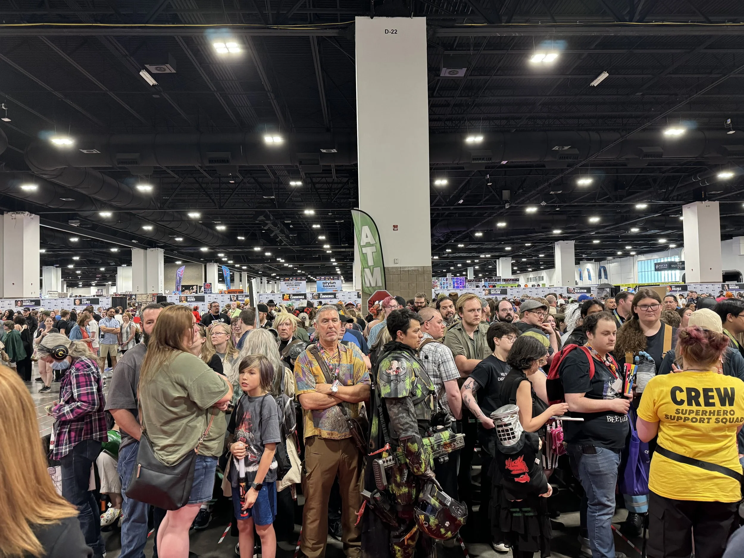 Fans wait in line to see Adam at the Fan Expo Denver in 2024