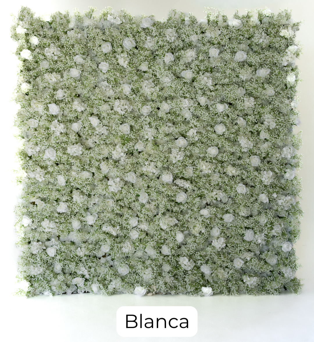 Blanca showcases a timeless mix of white and ivory roses with subtle greenery woven throughout for a soft, romantic aesthetic. Its clean and luxurious style makes it ideal for weddings, bridal events, and upscale celebrations.