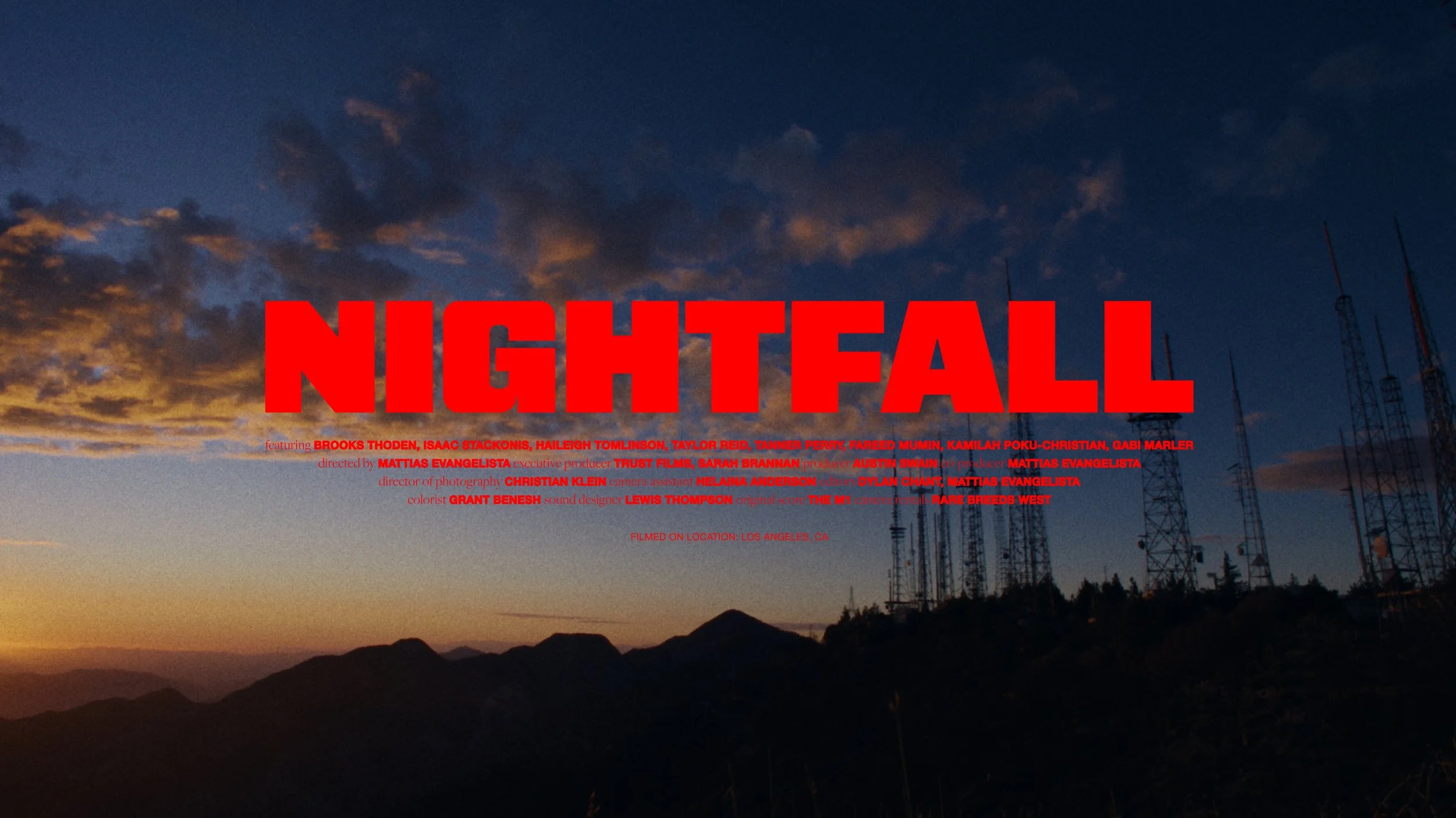 Nightfall by Mattias Evangelista