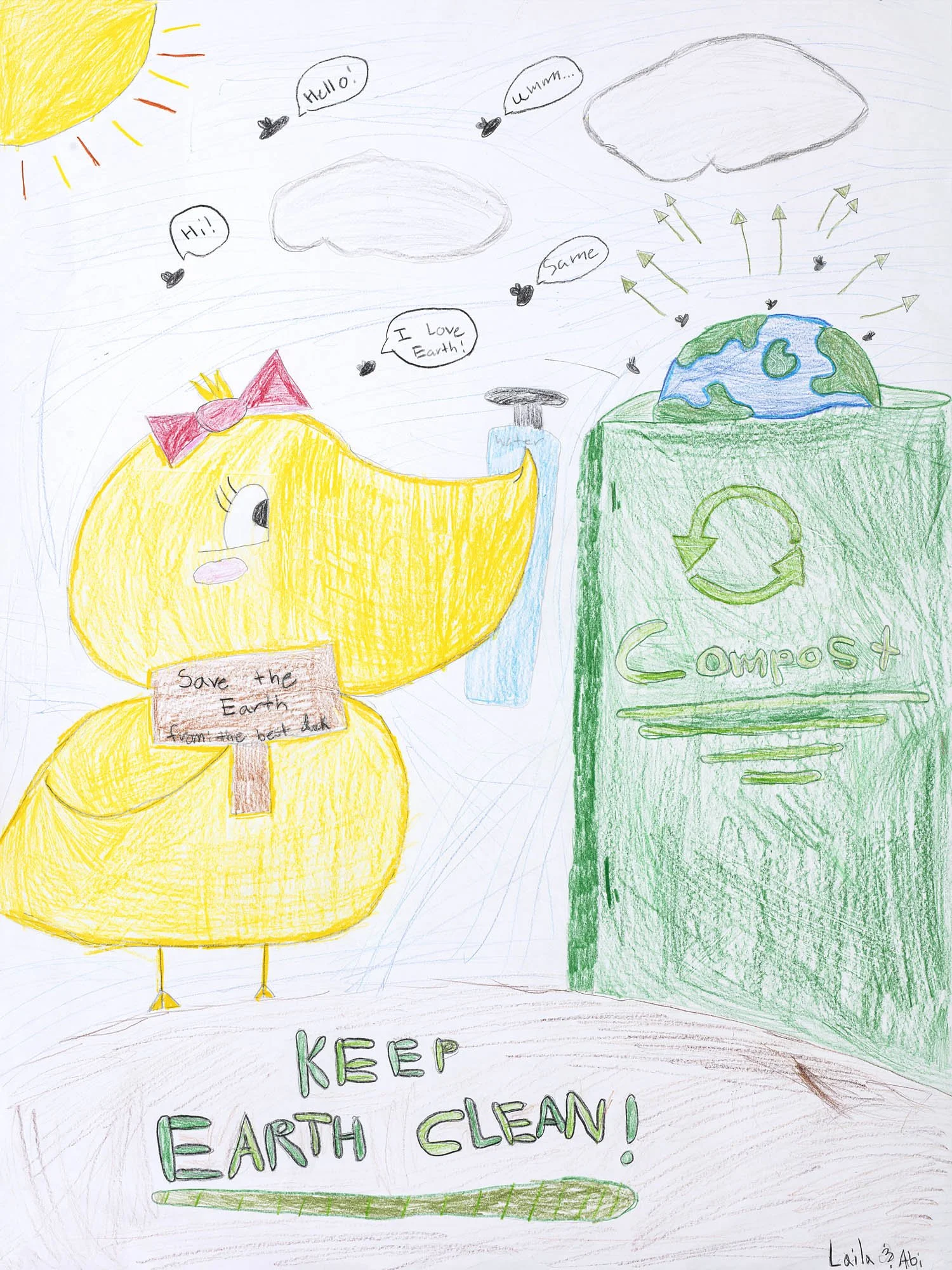 Maguire, 4.º curso, Vargas_Ward, El pato del compost, Laila, Abigail.jpg
