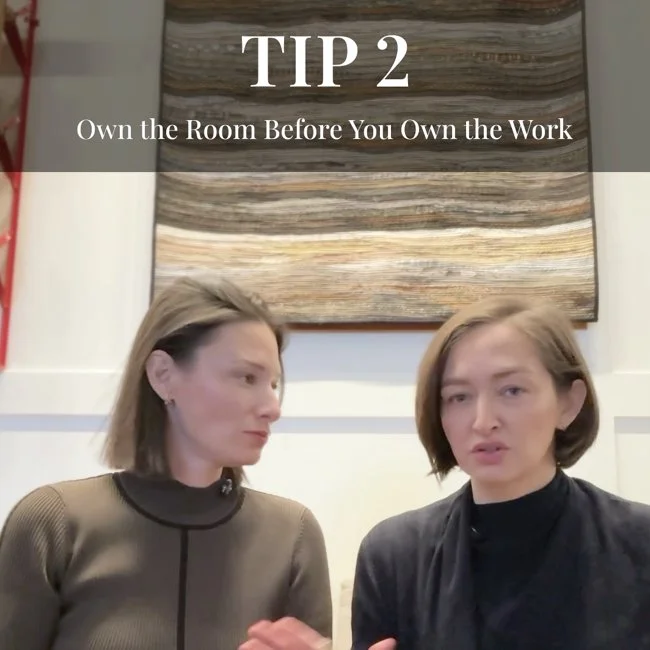 From the Pitch Room - Tip 2: Own the Room Before You Own the Work