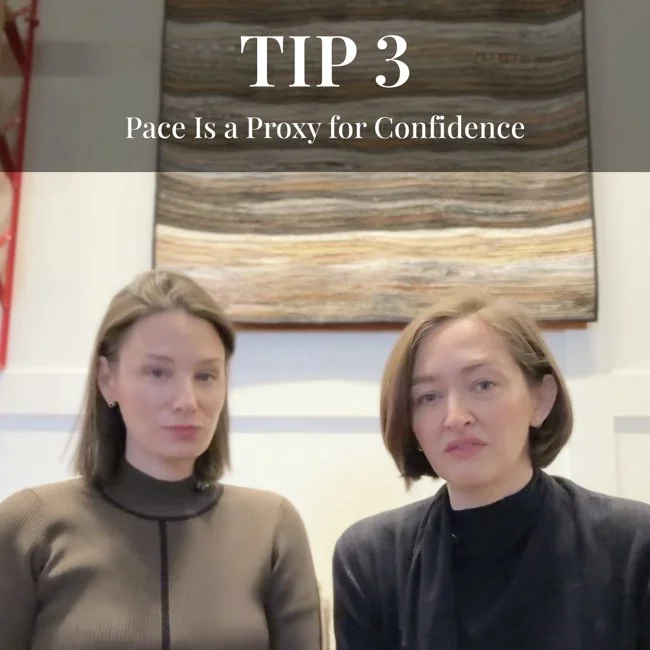 From the Pitch Room - Tip 3: Pace is Proxy for Confidence