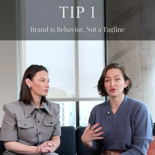 Building Agency Brands - Tip 1, Brand is Behavior, Not a Tagline