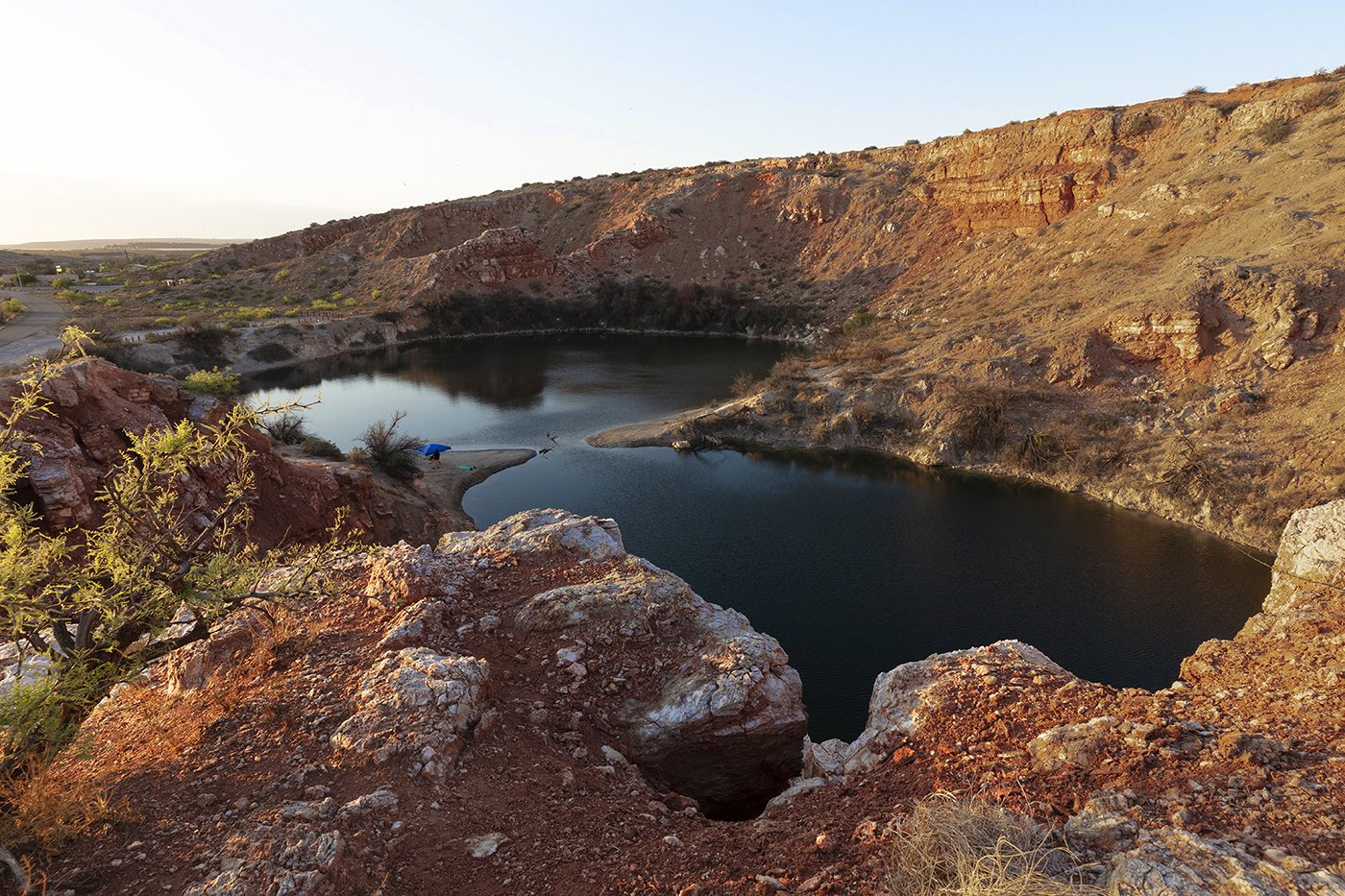 q_Dropping_Water_Table_at_Limestone_Sinkhole_Mirro_Lakes_Chihuahuan_Desert_NM.jpg