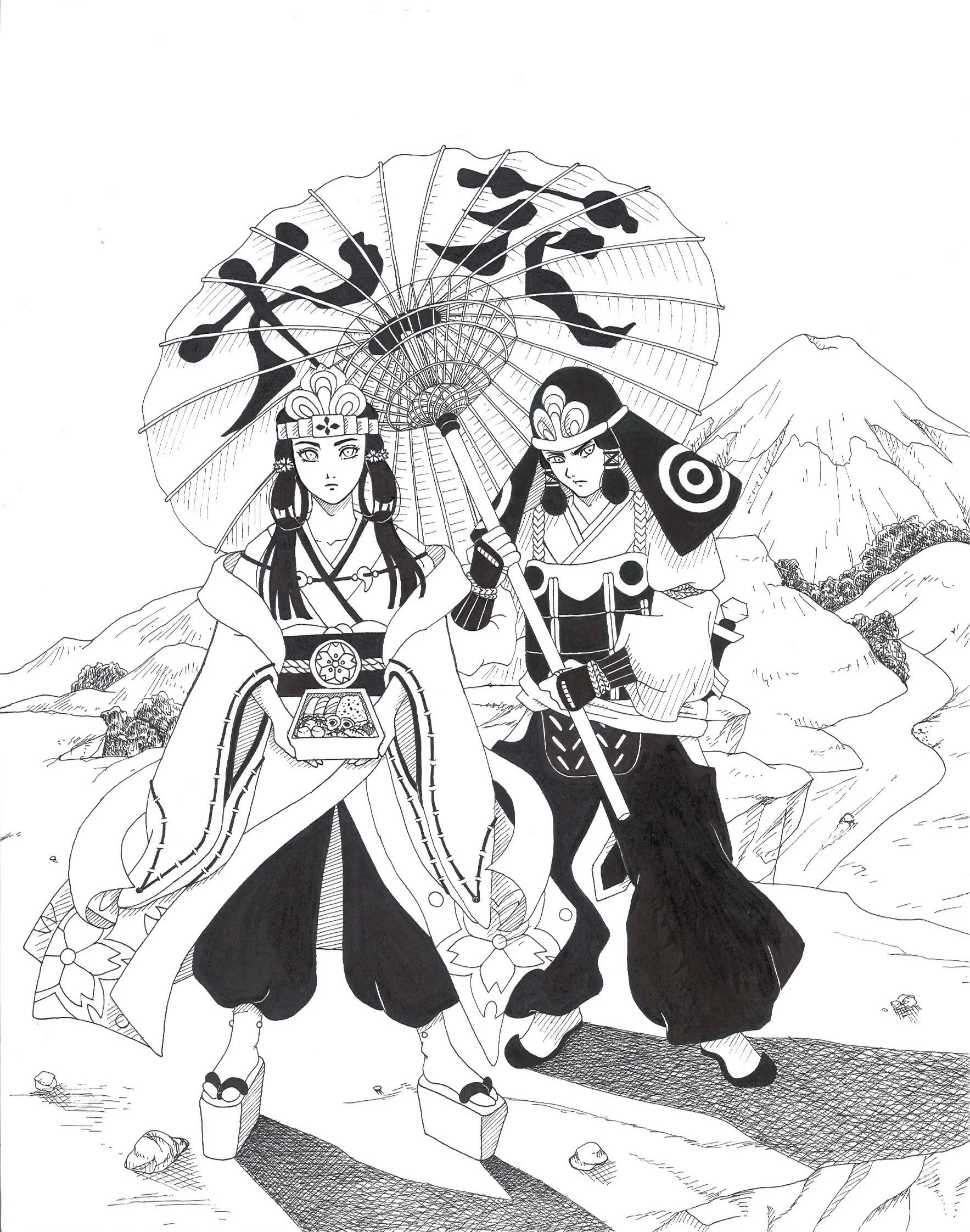 Bento Box Packaging Illustration