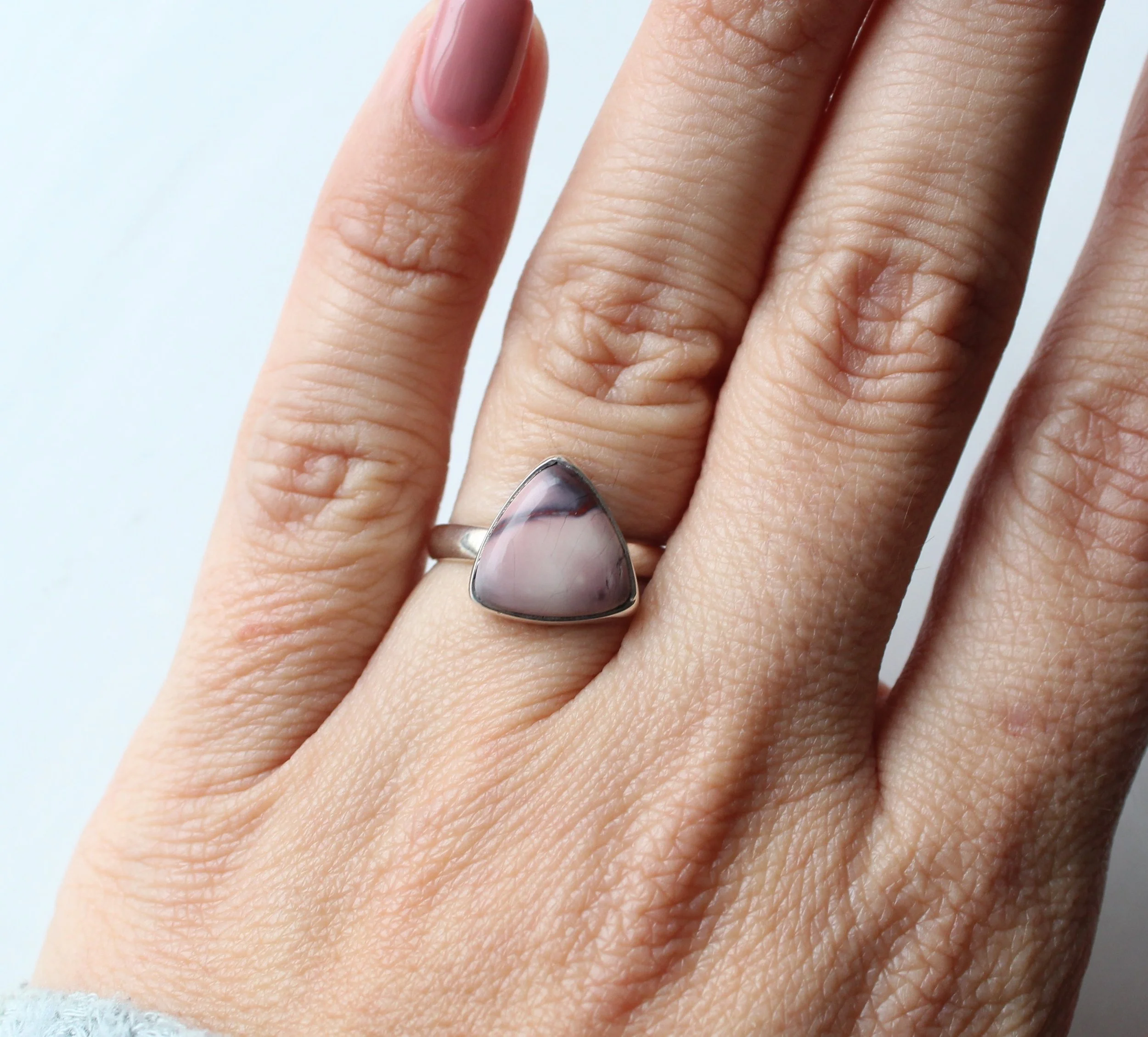 Sterling silver Porcelain Jasper ring