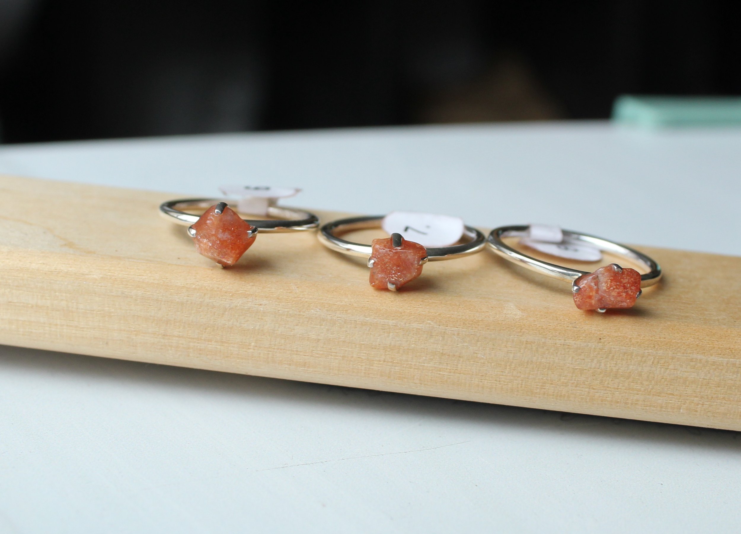 Sterling silver Sunstone ring