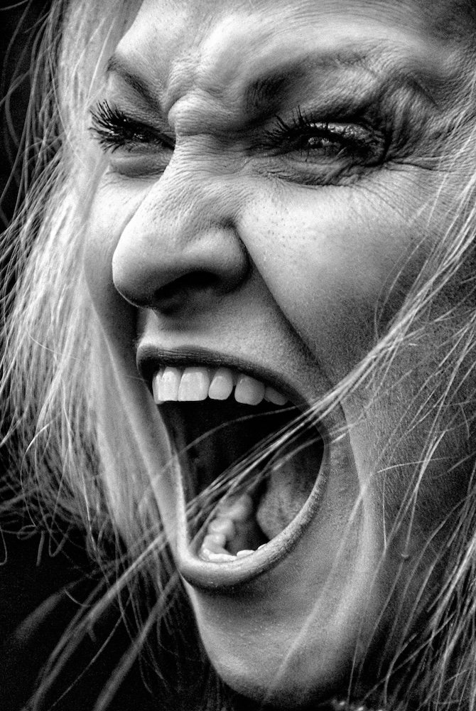 Screaming woman perimenopause