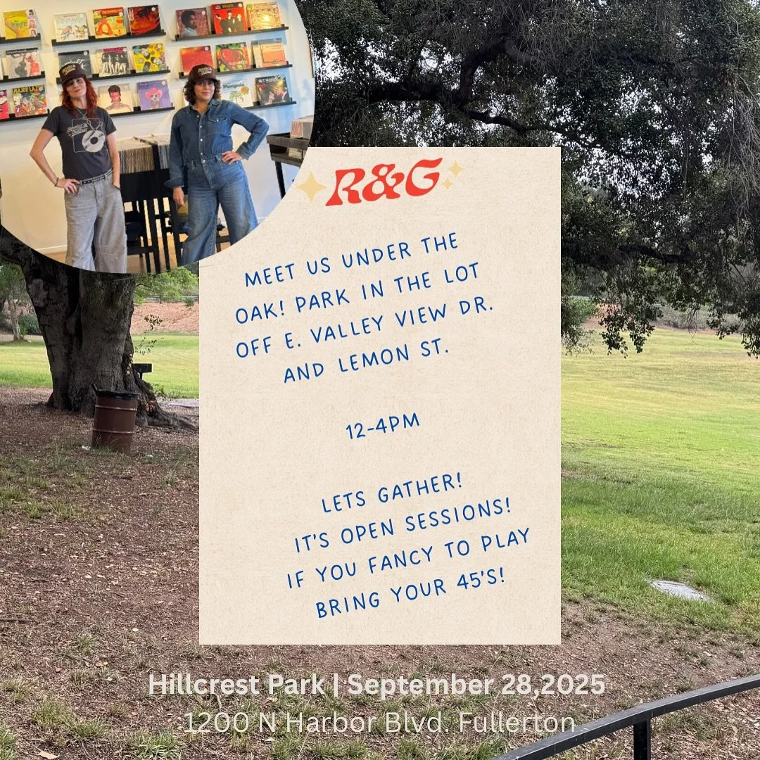 See you soon! 

📍Hillcrest Park, Open Sessions. 
If you want to get on the decks, bring your 45&rsquo;s &amp; headphones. (45&rsquo;s ONLY)

If you just wanna hang and listen to the tunes, bring your blanket, chairs, picnic baskets, frisbee, Nerf ba