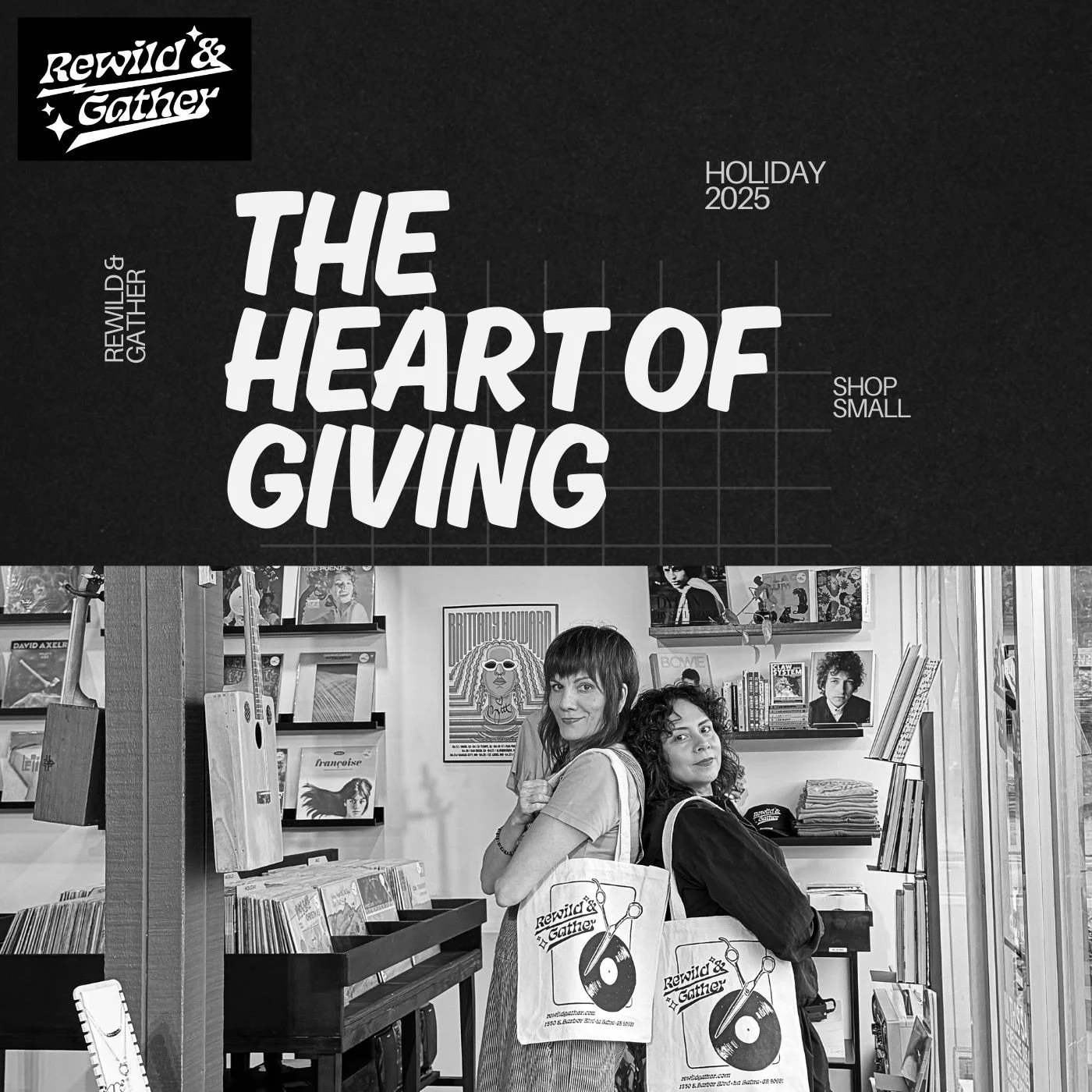 Rewild &amp; Gather will be CLOSED NOVEMBER 27 &amp; 28 

Open November 29 - Small Business Saturday 

Shop Small, Shop Local, Build Community.