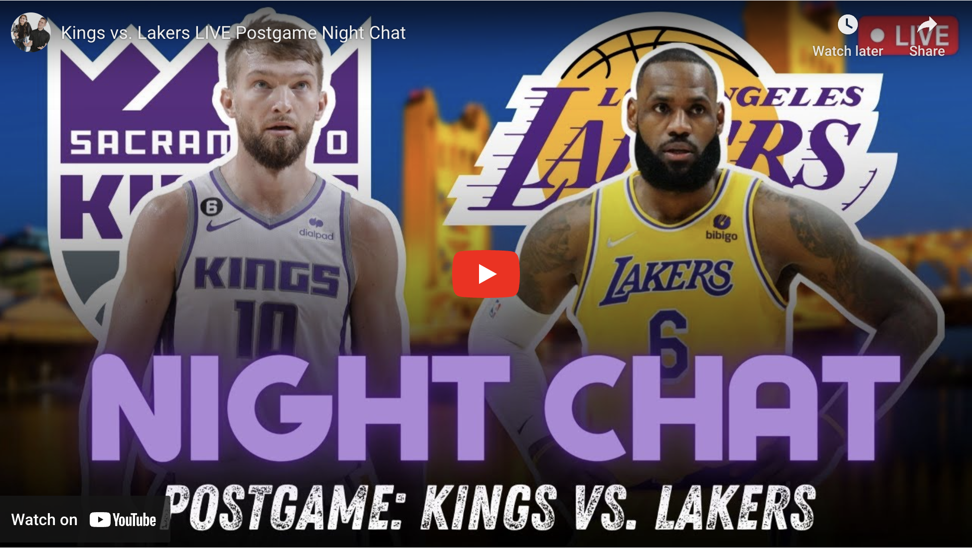 Kings VS Lakers Live Postgame Chat