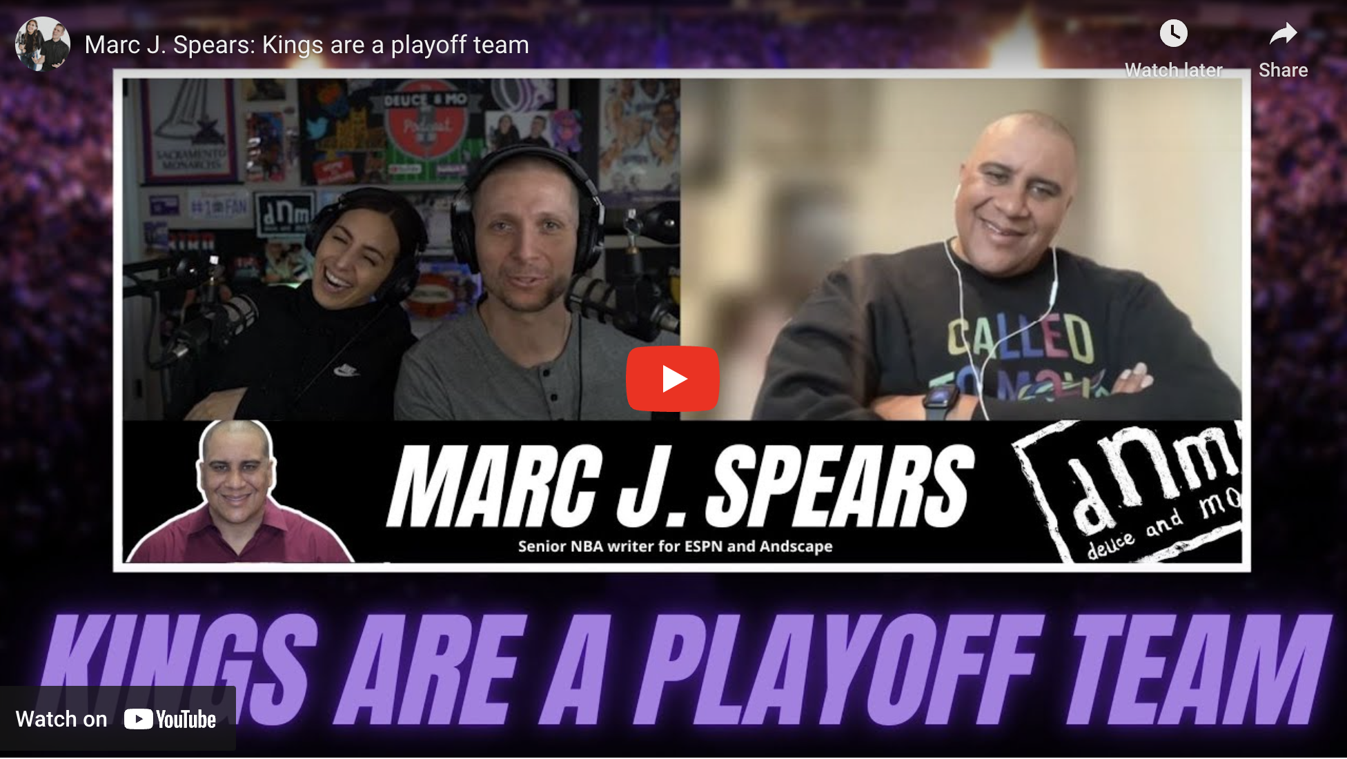MARC J. SPEARS: KINGS ARE A PLAYOFF TEAM