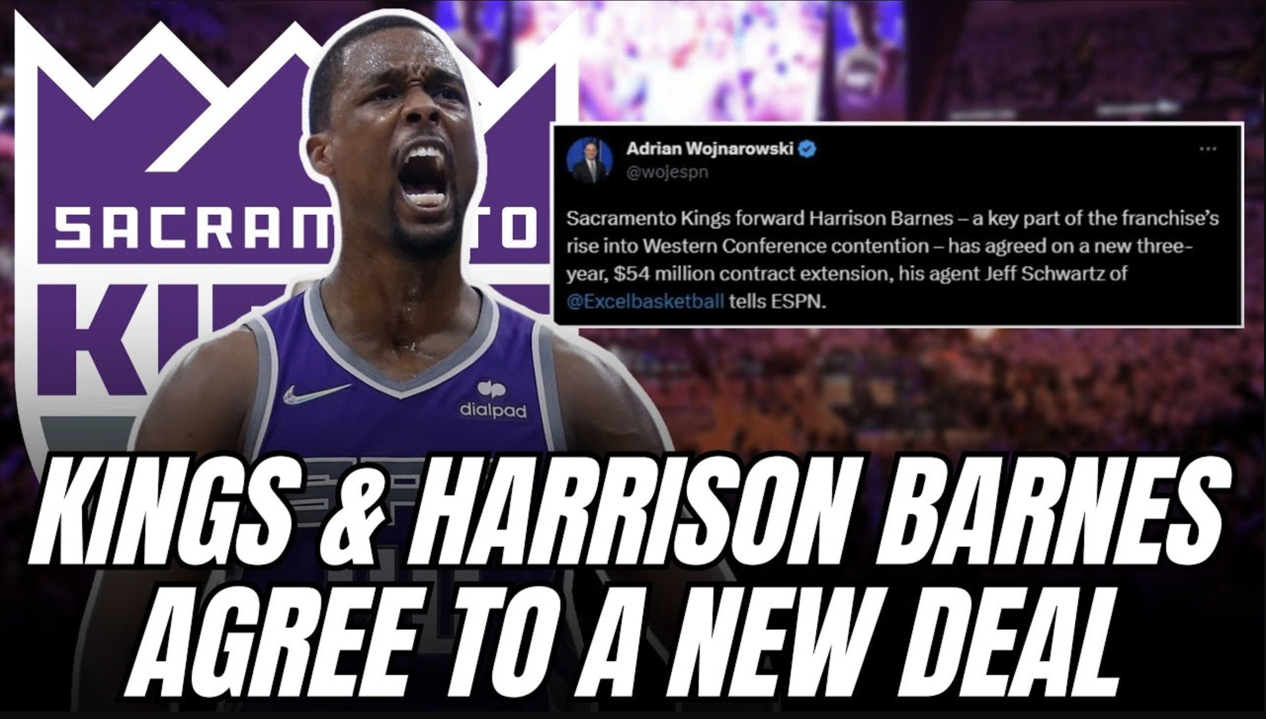 Instant Reaction: Kings re-sign Harrison Barnes to 3-year, $54 million deal