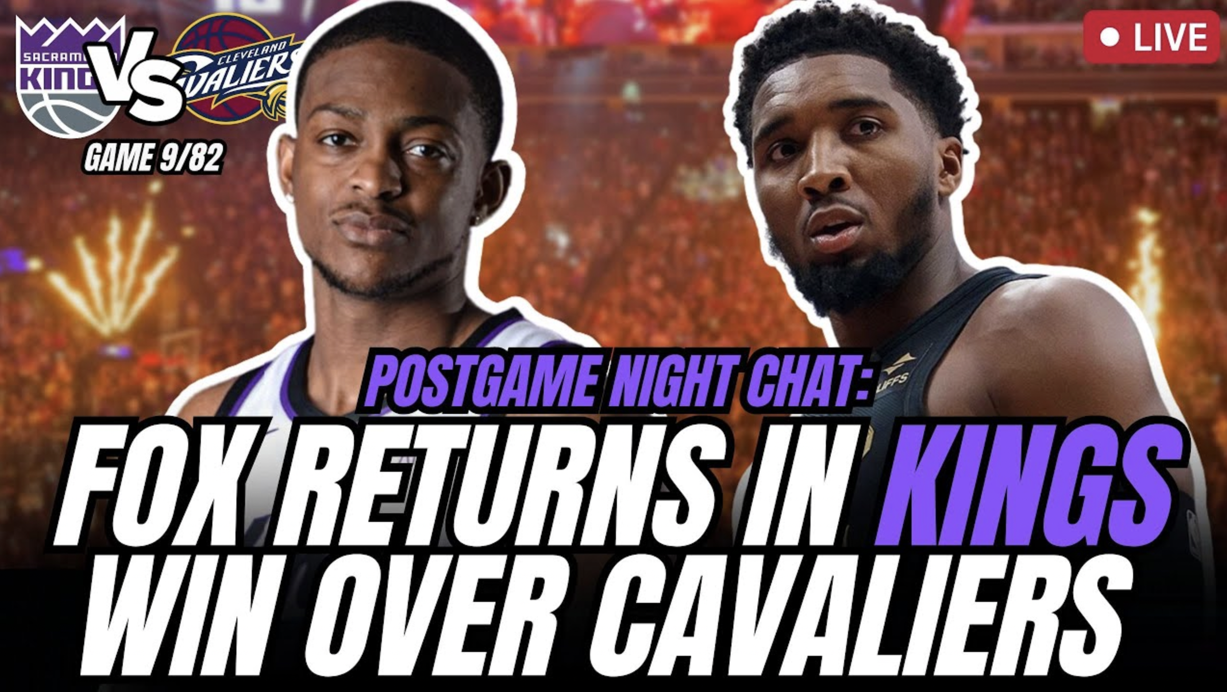 Kings WIN in De'Aaron Fox's return vs. Cavs