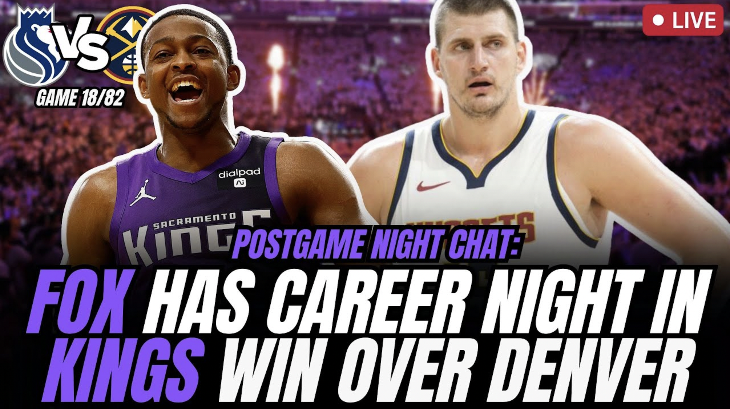 Kings BEAT Nuggets, De'Aaron Fox's career night &amp; Malik Monk