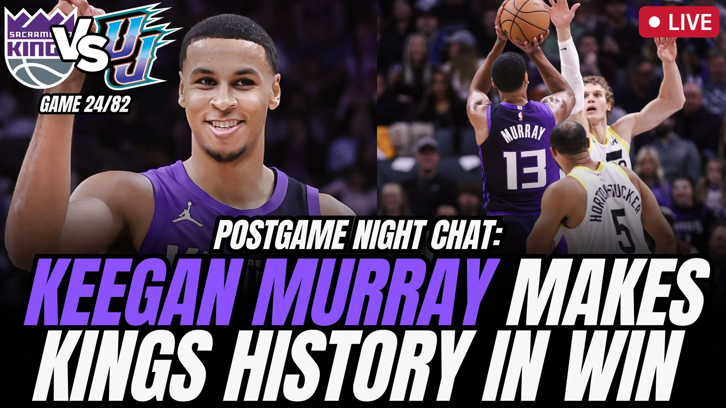 Keegan Murray GOES OFF! 47 points in Kings win over Utah Jazz