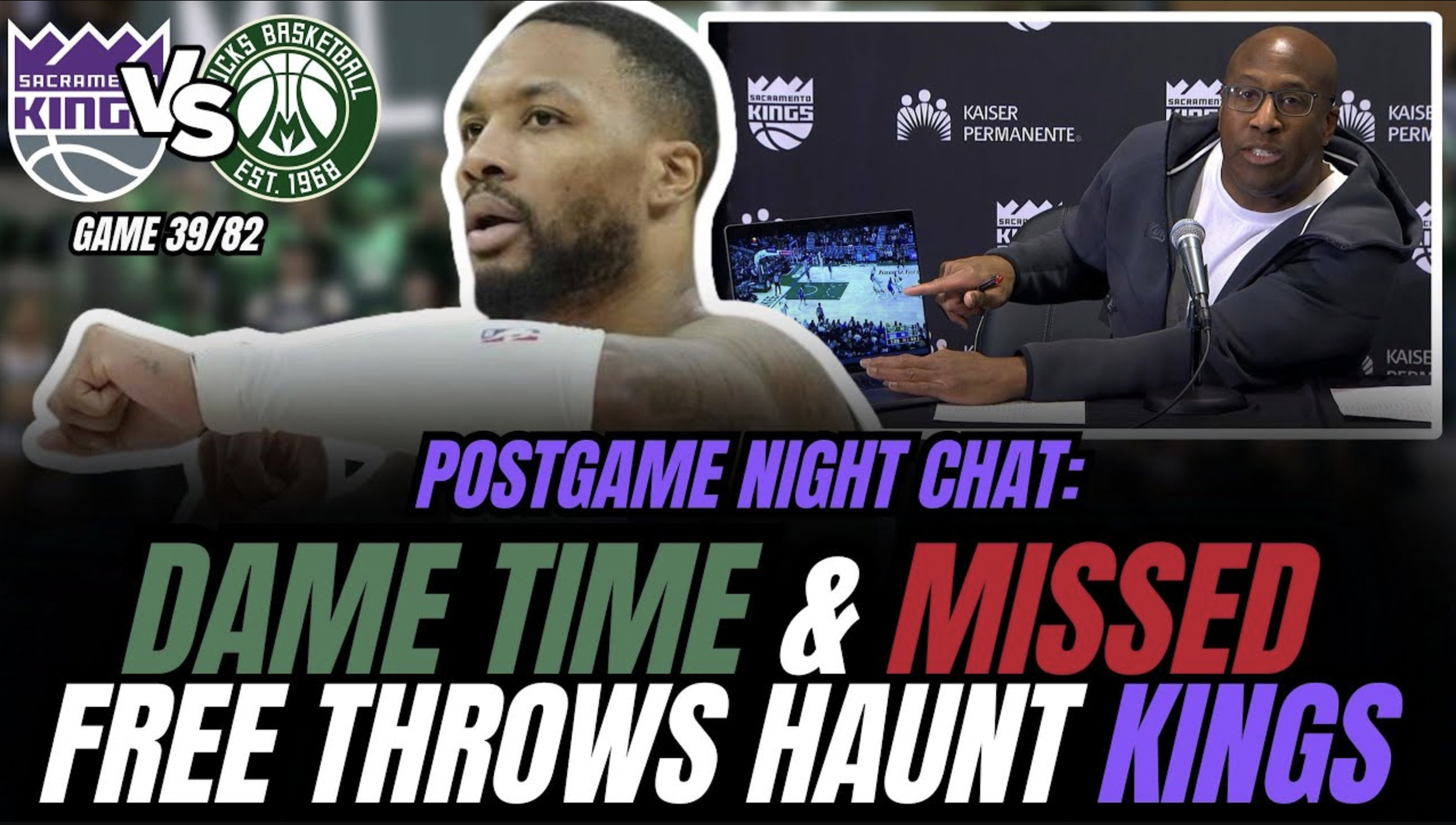 Kings lose heartbreaker in OT to Bucks &amp; Mike Brown uses laptop to vent about refs