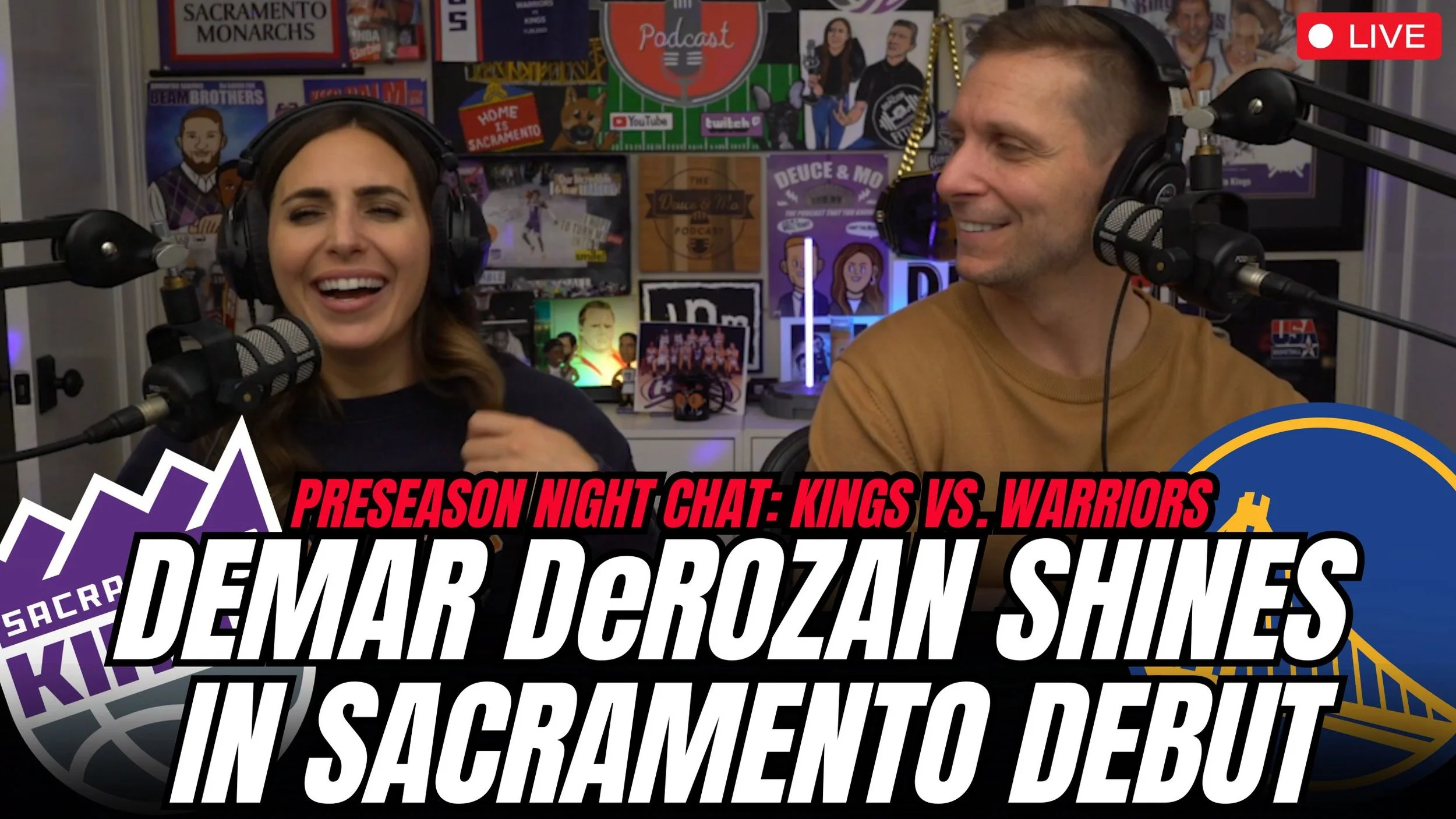 Kings-Warriors Review! DeMar DeRozan SHINES in Sacramento preseason debut